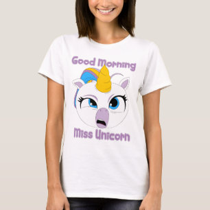 Guten Morgen Miss Unicorn lustig müde Unicorn T-Shirt