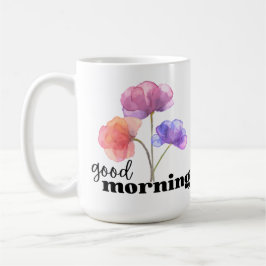 Guten Morgen (mit Blume) Kaffeetasse