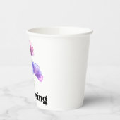 Guten Morgen (mit Blume) Pappbecher (Links)