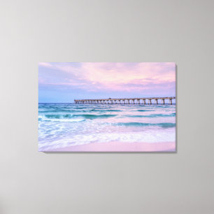 Guten Morgen Navarre Beach Pier Leinwanddruck