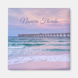 Guten Morgen Navarre Beach Pier Magnet