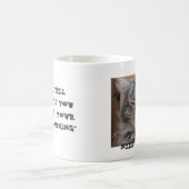 Guten Morgen? Nicht für mürrischen Engel Kaffeetasse (Mittel)