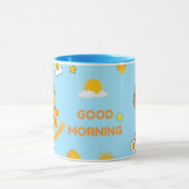 Guten Morgen niedliche Kaffee-Tasse Tasse (Zentrum)