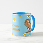 Guten Morgen niedliche Kaffee-Tasse Tasse (VorderseiteRechts)