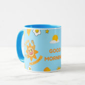 Guten Morgen niedliche Kaffee-Tasse Tasse (Vorderseite Links)