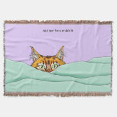 Guten Morgen Orange Cat Funny Decke (Vorderseite)