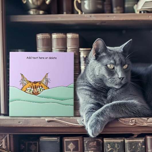 Guten Morgen Orange Cat Funny Fliese