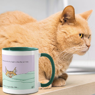 Guten Morgen Orange Cat Funny Kaffeetasse