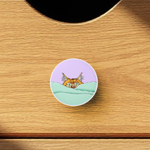 Guten Morgen Orange Cat Funny Keramikknauf