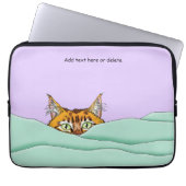 Guten Morgen Orange Cat Funny Laptopschutzhülle (Vorderseite)