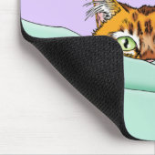 Guten Morgen Orange Cat Funny Mousepad (Ecke)