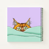 Guten Morgen Orange Cat Funny Notizblock (Rückseite)