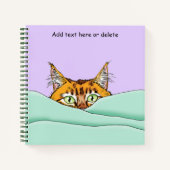 Guten Morgen Orange Cat Funny Notizblock (Vorderseite)