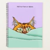 Guten Morgen Orange Cat Funny Planer (Vorderseite)
