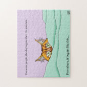 Guten Morgen Orange Cat Funny Puzzle (Vertikal)