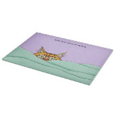 Guten Morgen Orange Cat Funny Schneidebrett (Ecke)