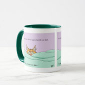Guten Morgen Orange Cat Funny Tasse (Vorderseite Links)