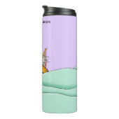 Guten Morgen Orange Cat Funny Thermosbecher (Nach rechts gedreht)