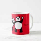 Guten Morgen Panda-Tasse Kaffeetasse (VorderseiteRechts)