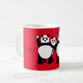Guten Morgen Panda-Tasse Kaffeetasse (Vorderseite Links)