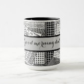 Guten Morgen Papa Black Gray Ringer 15oz Tasse (Zentrum)