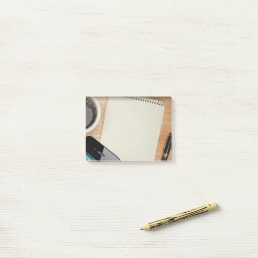 Guten Morgen Post-it Klebezettel (Auf Schreibtisch)