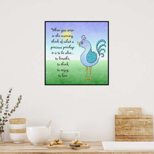 Guten Morgen! Poster (Küche)