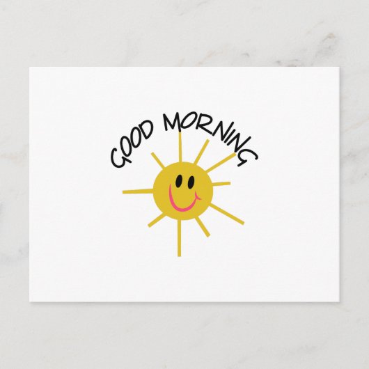 Guten Morgen Postkarte (Vorderseite)