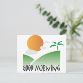 Guten Morgen Postkarte (Stehend Vorderseite)