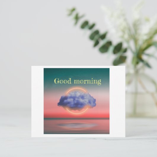 Guten Morgen Postkarte (Stehend Vorderseite)