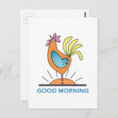 Guten Morgen Postkarte (Vorne/Hinten)