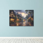 Guten Morgen Regentag Leinwanddruck (Insitu (Holzboden))