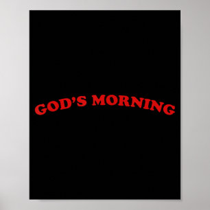 Guten Morgen religiöser Gott Poster