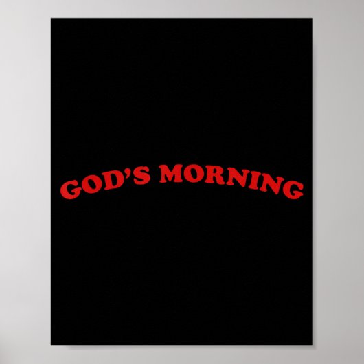 Guten Morgen religiöser Gott  Poster (Vorne)