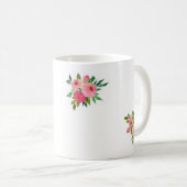 "Guten Morgen" Rose Tasse (VorderseiteRechts)