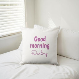 Guten Morgen Schatz Personalisierte Akzent-Kissen Kissen