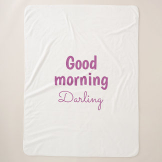 Guten Morgen Schatz personalisierte Sherpa-Decke Sherpadecke