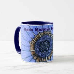 Guten Morgen schön! Blume Kaffee Tasse