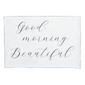 Guten Morgen schön, guter Morgen schön Kissenbezug (Vorderseite-Links)