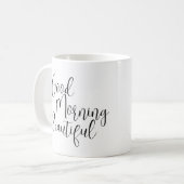 Guten Morgen schön Kaffeetasse (Vorderseite Links)