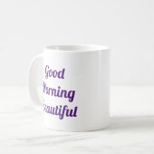 Guten Morgen schön Kaffeetasse (Vorderseite Links)