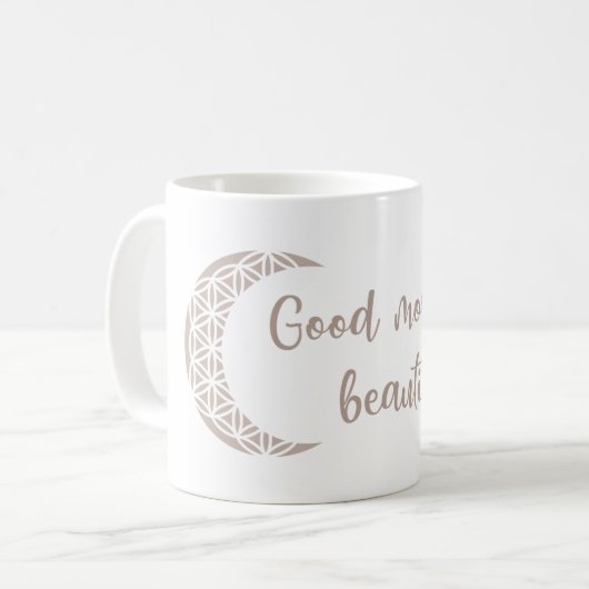 Guten Morgen schön Kaffeetasse (Vorderseite Links)