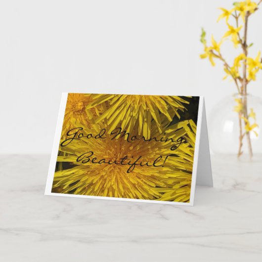 Guten Morgen schön Karte (Gelbe Blume)