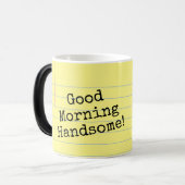 Guten Morgen schön! Legal Pad Morphing-Tasse Verwandlungstasse (Vorderseite Links)