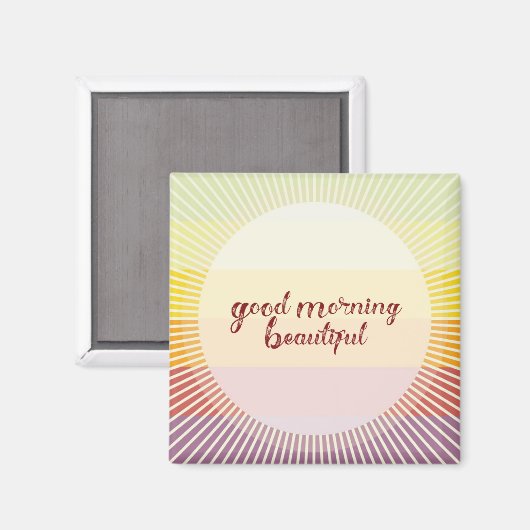 Guten Morgen schön Magnet (Vorderseite/Rückseite)