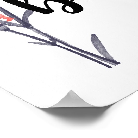 Guten Morgen schön mit Nelken Poster (Ecke)