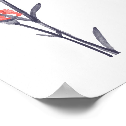 Guten Morgen schön mit Nelken Poster (Ecke)