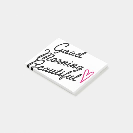 Guten Morgen schön Post-it Klebezettel (angewinkelt)