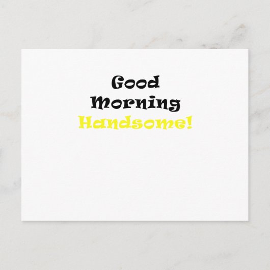 Guten Morgen schön Postkarte (Vorderseite)