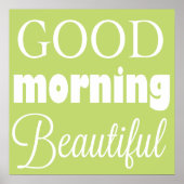 Guten Morgen schön - Wall Art Poster (Vorne)
